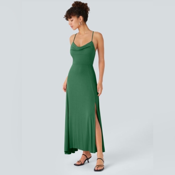 HALARA Emerald Maxi Dress with Side Slit - Picture 5 of 7